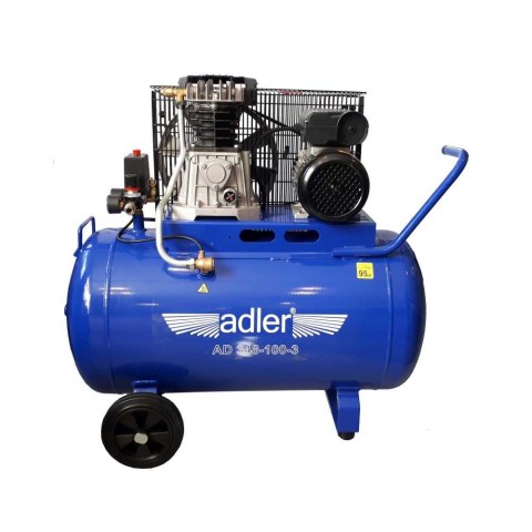 Adler Sprężarka dwucylindrowa 100L AD-348-100-3