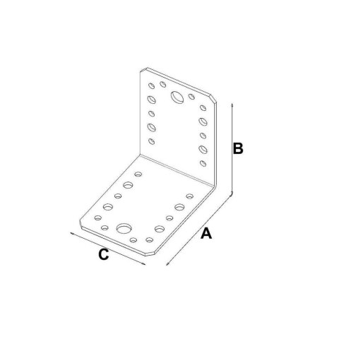 Domax Kątownik łączeniowy 90x90x65mm KL4