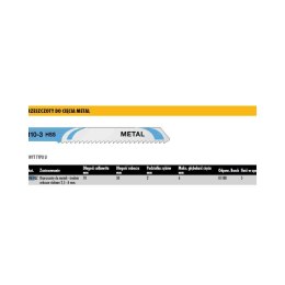 Dewalt Brzeszczot Do Wyrzynarki 76Mm 5Szt. Typ U, Metal Dt2063-Qz