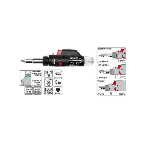 Yato Lutownica Gazowa 3W1 36704 Yt-36704