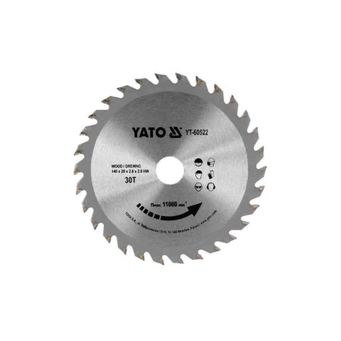 Yato Piła Tarczowa Widiowa 140 X 20Mm 30T Yt-60522