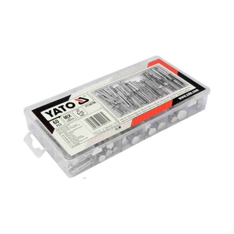 Yato Zestaw Sworzni Z Łebm I Otworem 60Szt. Yt-06786 Yato Zestaw Sworzni Z Łebm I Otworem 60Szt. Yt-06786