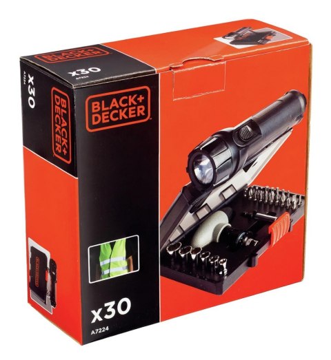 Black&Decker Zestaw SOS samochodowy z latarką 32 elementy Black&Decker Zestaw SOS samochodowy z latarką 32 elementy