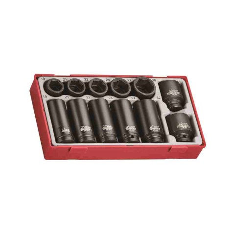 Teng Tools 12-elementowy zestaw nasadek maszynowych z chwytem kwadratowym 1/2" TT9212 282630102