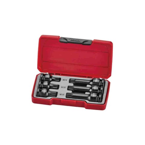 Teng Tools 6-elementowy zestaw nasadek udarowych Spline z chwytem 1/2" T9206 269960100