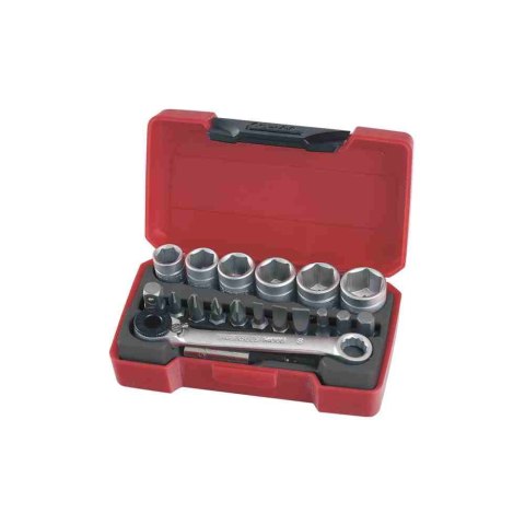 Teng Tools Zestaw kluczy nasadowych z chwytem kwadratowym 1/4" T1419 167340108