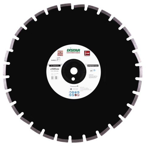 Distar Tarcza diamentowa do cięcia asfaltu 500mm SPRINTER PLUS 1A1RSS 124 850 87 031