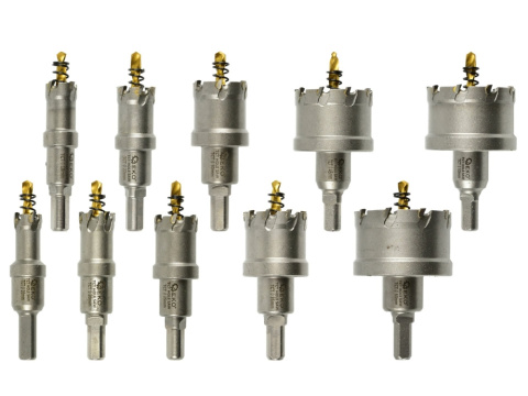 Geko Zestaw otwornic widiowych do metalu TCT 16-53mm G40202 Geko Zestaw otwornic widiowych do metalu TCT 16-53mm G40202