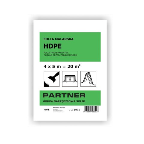 Solid Folia malarska HDPE 4x5m 5071 Solid Folia malarska HDPE 4x5m 5071