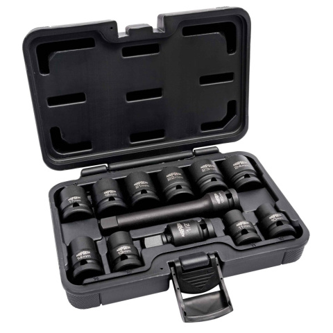 Airpress Zestaw kluczy nasadowych udarowych 10-24mm 1/2" 45349 Airpress Zestaw kluczy nasadowych udarowych 10-24mm 1/2" 45349