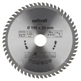 Tarcza HM do pilarek ręcznych Wolfcraft Fi 190x30 WF6634000