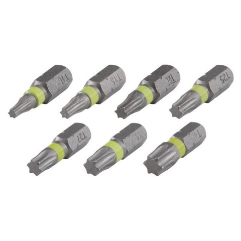 Zestaw bitów Wolfcraft - Torx 10-15-20-25-27-30-40 / 25 mm WF2447000