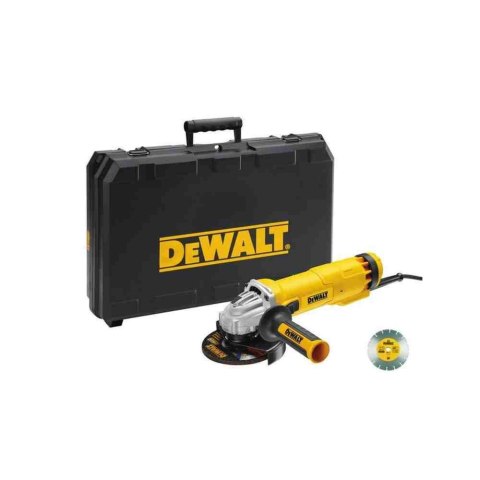 Dewalt Szlifierka Kątowa 1200W 125Mm Walizka + Tarcza Diamentowa Dwe4217Kd Dwe4217Kd-Qs